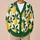 Lemon And Green Leaf Motif For Sunny Weekend Outfits And Fresh Everyday Style Wear All-over Print Knitted Cardigan - 6