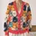 Colorful Cat Faces for Cozy Everyday Layering and Whimsical Weekend Adventure Wear All-over Print Knitted Cardigan - 2
