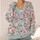 Blue Rose Garden Florals for Everyday Layering and Romantic Youthful Spring Style All-over Print Knitted Cardigan - 4