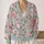 Blue Rose Garden Florals for Everyday Layering and Romantic Youthful Spring Style All-over Print Knitted Cardigan - 2