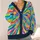 Vibrant Rainbow Burst Color for Creative Everyday Layering and Relaxed Weekend Wear All-over Print Knitted Cardigan - 4