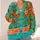 Colorful Meadow Blooms for Creative Everyday Layering and Youthful Weekend Style All-over Print Knitted Cardigan - 4