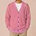 Pink Wildflower Sprigs for Cozy Autumn Walks and Relaxed Everyday Layering Style All-over Print Knitted Cardigan - 6