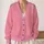Pink Wildflower Sprigs for Cozy Autumn Walks and Relaxed Everyday Layering Style All-over Print Knitted Cardigan - 2