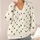 Black Dog Paw Trails for Cozy Everyday Wear and Thoughtful Gifts for Dog Lovers All-over Print Knitted Cardigan - 4