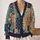 Bohemian Floral Patchwork Blooms for Relaxed Weekend Layering and Everyday Outfits All-over Print Knitted Cardigan - 2