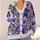 Violet Pansy And Lavender Blooms For Everyday Garden-Inspired Style All-over Print Knitted Cardigan - 4