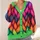 Colorful Braided Cable Motifs for Cozy Autumn Winter Layering All-over Print Knitted Cardigan - 4