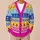 Ladybug Mushroom Fair Isle Motifs for Whimsical Everyday Layering and Spring Outings All-over Print Knitted Cardigan - 6
