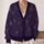 Dark Purple Spiderwebs for Halloween Parties and Spooky Season Outings All-over Print Knitted Cardigan - 2