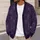 Dark Purple Spiderwebs for Halloween Parties and Spooky Season Outings All-over Print Knitted Cardigan - 5