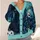 Black Cat and Jack-O’-Lantern Halloween Scene for Cozy Autumn Layering Gift for Cat Lovers All-over Print Knitted Cardigan - 4