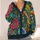 Colorful Folk Floral Blooms for Creative Everyday Layering and Artsy Outfits All-over Print Knitted Cardigan - 4