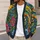 Colorful Folk Floral Blooms for Creative Everyday Layering and Artsy Outfits All-over Print Knitted Cardigan - 5