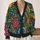 Colorful Folk Floral Blooms for Creative Everyday Layering and Artsy Outfits All-over Print Knitted Cardigan - 2