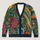 Colorful Folk Floral Blooms for Creative Everyday Layering and Artsy Outfits All-over Print Knitted Cardigan - 1