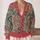 Colorful Bohemian Paisley Scrolls For Relaxed Everyday Layering And Festival Style All-over Print Knitted Cardigan - 2