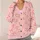 Coral And Ivory Bow Motif For Cozy Fall And Winter Everyday Style All-over Print Knitted Cardigan - 4