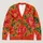 Vibrant Orange Poppy Flowers for Colorful Everyday Layering and Garden-Inspired Style All-over Print Knitted Cardigan - 1