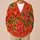Vibrant Orange Poppy Flowers for Colorful Everyday Layering and Garden-Inspired Style All-over Print Knitted Cardigan - 6