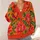 Vibrant Orange Poppy Flowers for Colorful Everyday Layering and Garden-Inspired Style All-over Print Knitted Cardigan - 4