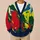 Bold Teal Lime and Crimson Color Blocks for Colorful Everyday Layering Style All-over Print Knitted Cardigan - 6