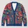 Colorful Folk Floral and Striped Textile Motifs for Everyday Autumn Layering All-over Print Knitted Cardigan - 1