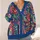Colorful Folk Floral and Striped Textile Motifs for Everyday Autumn Layering All-over Print Knitted Cardigan - 4