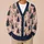 Cozy Winter Cats And Evergreen Trees For Festive Everyday Layering All-over Print Knitted Cardigan - 6