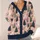Cozy Winter Cats And Evergreen Trees For Festive Everyday Layering All-over Print Knitted Cardigan - 4
