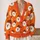 Smiling Santa Faces for Cozy Holiday Gatherings and Cheerful Winter Everyday Style All-over Print Knitted Cardigan - 2