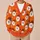 Smiling Santa Faces for Cozy Holiday Gatherings and Cheerful Winter Everyday Style All-over Print Knitted Cardigan - 6