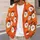 Smiling Santa Faces for Cozy Holiday Gatherings and Cheerful Winter Everyday Style All-over Print Knitted Cardigan - 5
