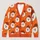 Smiling Santa Faces for Cozy Holiday Gatherings and Cheerful Winter Everyday Style All-over Print Knitted Cardigan - 1