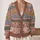 Vintage Blush Floral Garden for Cozy Autumn Days and Everyday Layering All-over Print Knitted Cardigan - 2