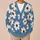Ivory Daisy Floral Motif for Cozy Autumn Layering and Everyday Casual Style All-over Print Knitted Cardigan - 6