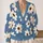 Ivory Daisy Floral Motif for Cozy Autumn Layering and Everyday Casual Style All-over Print Knitted Cardigan - 2