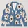 Ivory Daisy Floral Motif for Cozy Autumn Layering and Everyday Casual Style All-over Print Knitted Cardigan - 1