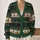 Halloween Pumpkins, Bats & Haunted Woods for Cozy Spooky Holiday Gatherings and Parties All-over Print Knitted Cardigan - 2