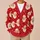 Winking Santa Claus Faces for Playful Christmas Holiday Layering All-over Print Knitted Cardigan - 6