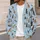 Colorful Seated Cats for Cozy Autumn Days and Relaxed Everyday Layering All-over Print Knitted Cardigan - 5