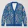 Blue Paisley Motifs for Colorful Autumn Layering and Everyday Bohemian Style All-over Print Knitted Cardigan - 1