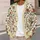 Vintage Cream Floral Blooms for Cozy Autumn Days and Everyday Layering All-over Print Knitted Cardigan - 5