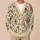 Vintage Cream Floral Blooms for Cozy Autumn Days and Everyday Layering All-over Print Knitted Cardigan - 6