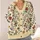 Vintage Cream Floral Blooms for Cozy Autumn Days and Everyday Layering All-over Print Knitted Cardigan - 4