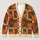 Autumn Pumpkins Maple Leaves and Plaid for Cozy Fall Outings and Everyday Layering All-over Print Knitted Cardigan - 1