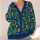 Abstract Botanical Blooms for Colorful Everyday Layering and Creative Style All-over Print Knitted Cardigan - 4