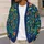 Abstract Botanical Blooms for Colorful Everyday Layering and Creative Style All-over Print Knitted Cardigan - 5