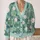 Lotus Lily And Water Lily Foliage For Relaxed Garden Days And Nature Lovers All-over Print Knitted Cardigan - 2