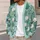 Lotus Lily And Water Lily Foliage For Relaxed Garden Days And Nature Lovers All-over Print Knitted Cardigan - 5